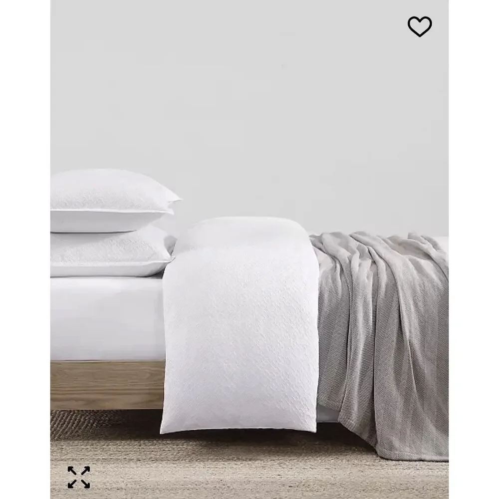 Tommy HilfigerMonogram Matelasse King 3-Pc. Duvet Cover Set White Cp. @ $128